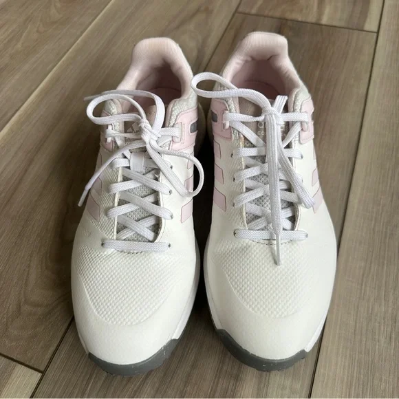adidas Women’s EQT Spikeless Golf Shoes 7.5 Cloud White / Pink / Grey - Picture 3 of 15